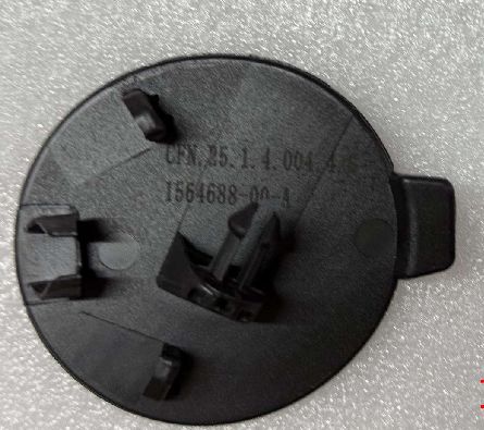 Cache-crochet de remorquage de pare-chocs avant Tesla Model S 2021-2023 en plastique noir