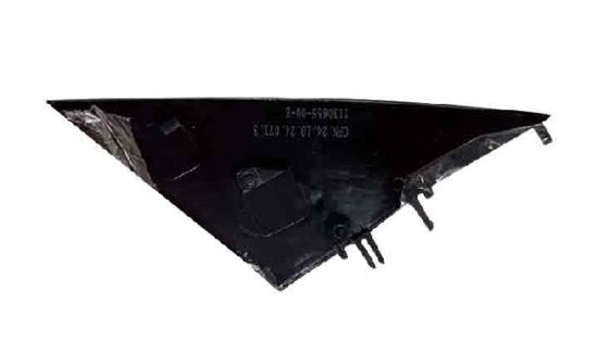 Cache-montant de pilier A de fenêtre gauche pour Tesla Model 3 2017-2023 en plastique ABS noir