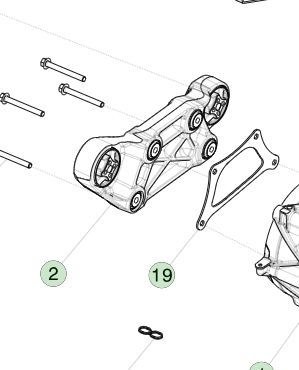 Bras de réaction de couple SDU-F Tesla MX/MS 1052783-00-C Capacité 1800 N*m