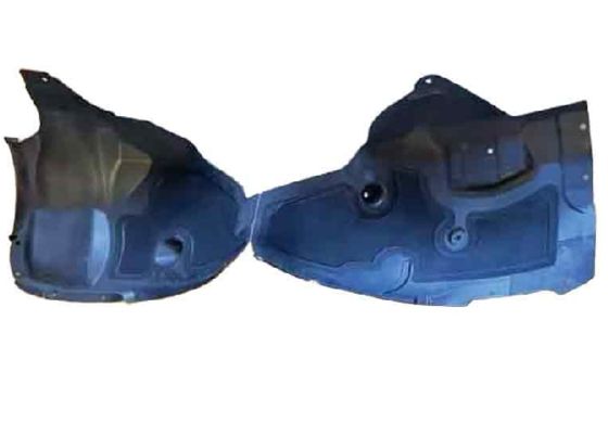 Tesla Model 3 2023+ Garniture de passage de roue avant gauche 170x80x35mm Plastique Noir