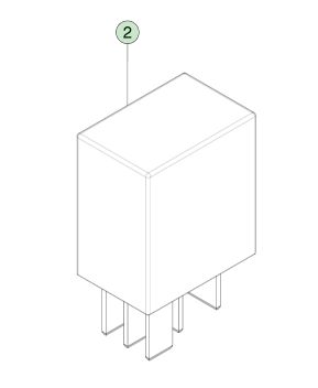 Relais branché de 40 ampères 12 volts pour Tesla modèle S (2012-2021) OEM partie 1009577-00-A